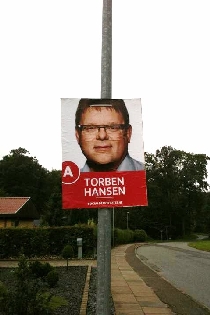 Valgplakat. Torben Hansen, MF (S)