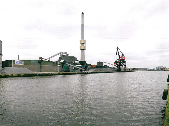Pieren i Randers Havn. Konstrueret foto: Randers Kommune